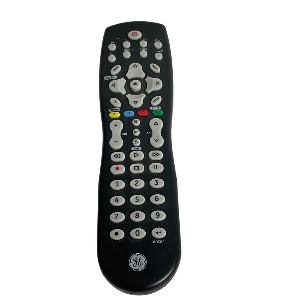 Genuine GE General Electric Universal Black TV/VCR Remote Control